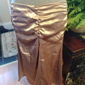 New Satin Like Tulip Skirt